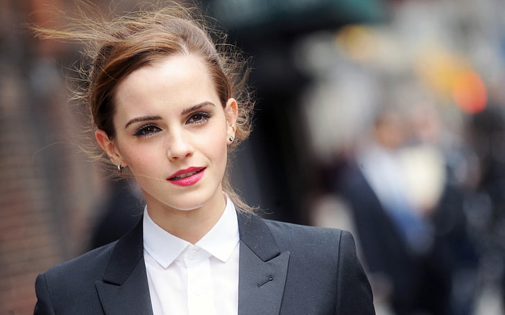 women, Emma Watson, actress, portrait, headshot, young adult, HD wallpaper