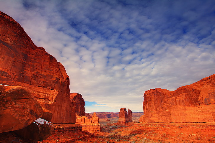nature, landscape, desert, rock formation, Arches National Park, HD wallpaper