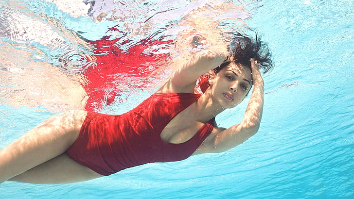 Malaika Arora Khan New Hot  Photoshoot, pool, swimming pool, water, HD wallpaper