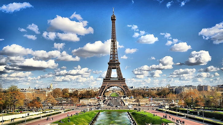paris, tower, architecture, france, eiffel, monument, europe, HD wallpaper