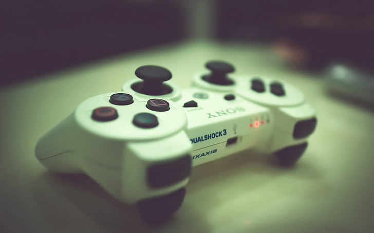 HD wallpaper: white DualShock 3, video games, controllers, PlayStation,  PlayStation 3 | Wallpaper Flare