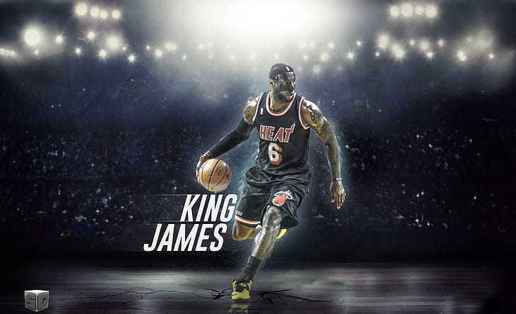 HD wallpaper: Lebron James NBA-Sports Poster Wallpaper, black