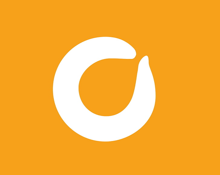 orange and white logo, orange leaf frozen yogurt, company, symbol, HD wallpaper