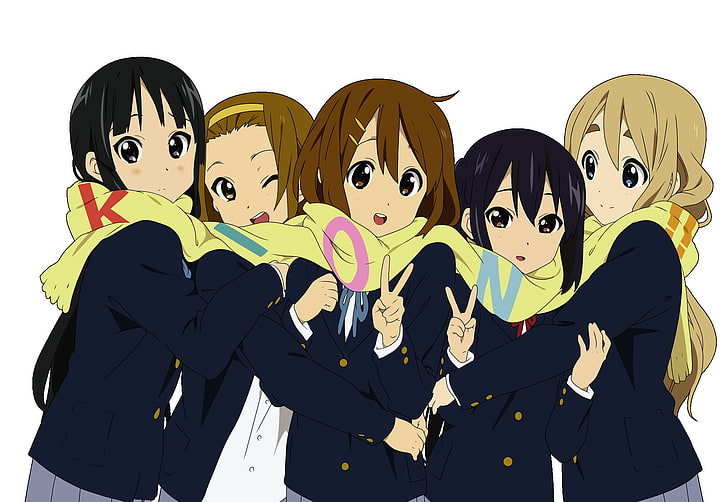 K-ON!, Hirasawa Yui, Akiyama Mio, Tainaka Ritsu, Nakano Azusa, HD wallpaper