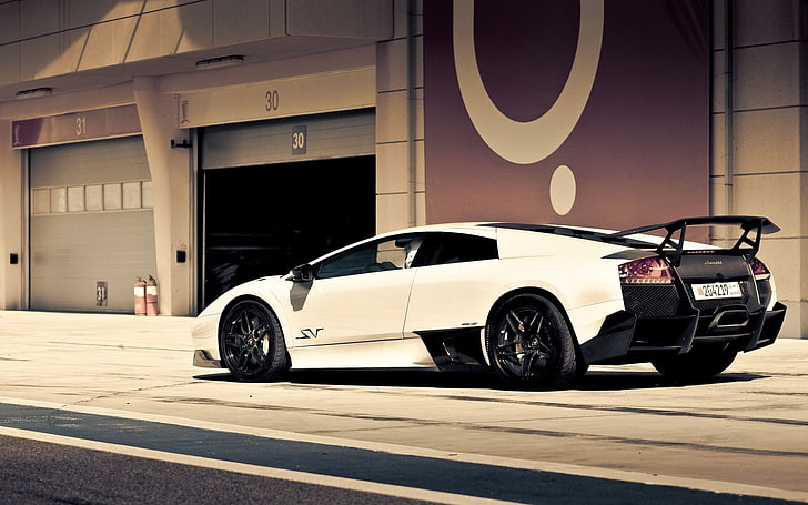 1170x2532px | free download | HD wallpaper: white Lamborghini