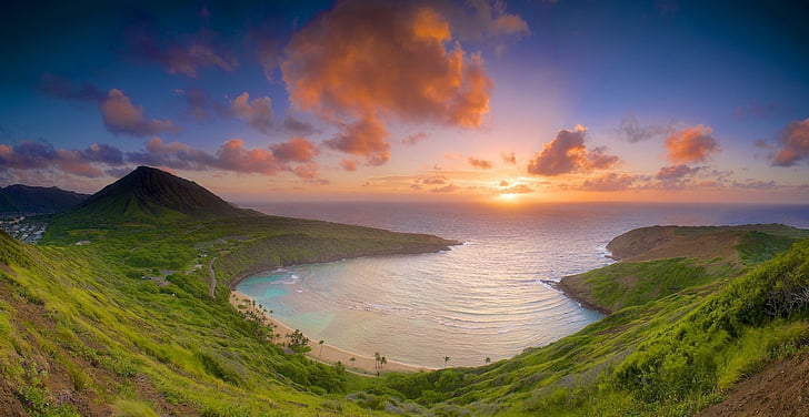 Earth, Seashore, Bay, Beach, Hanauma, Hanauma Bay, Hawaii, Rock, HD wallpaper