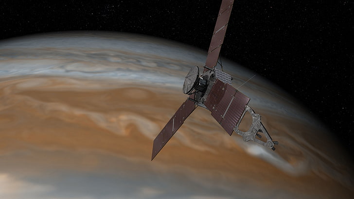 juno, spacecraft, no people, nature, water, outdoors, sky, planet - space