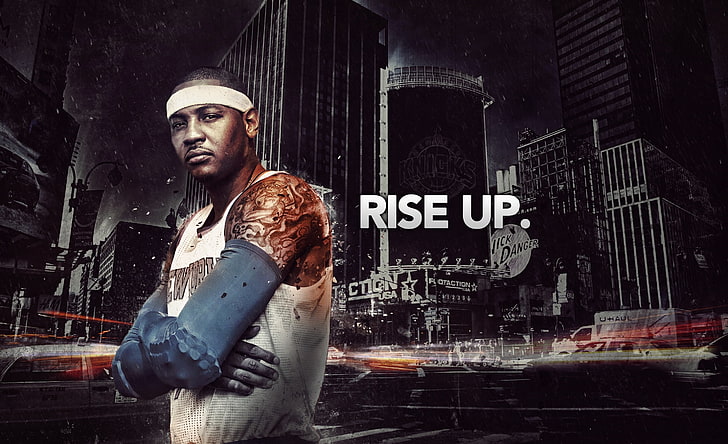 Carmelo Anthony wallpaper, New York, The city, Basketball, Tattoo, HD wallpaper