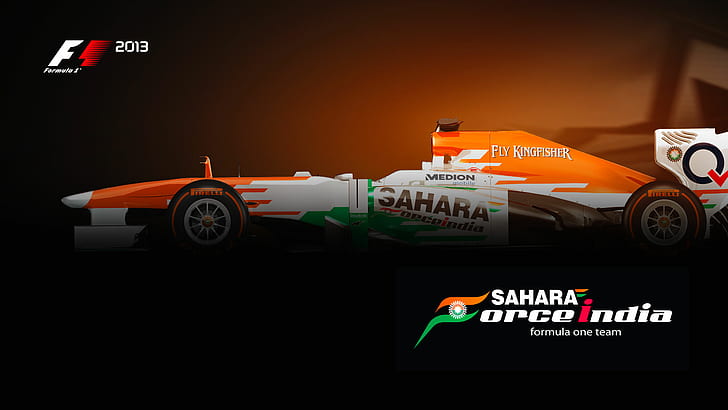 Sahara Force India F1 Team, sahara force india poster, HD wallpaper