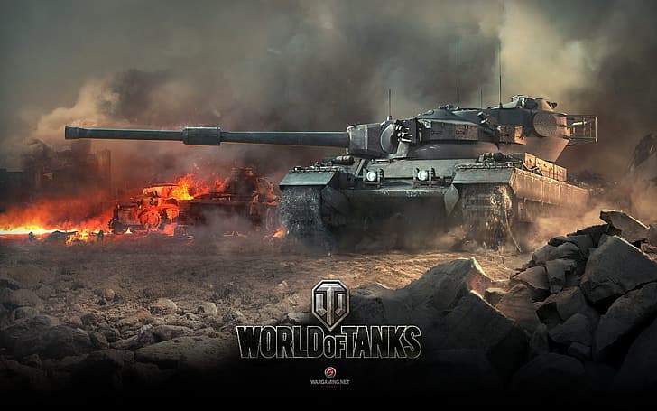The game, War, Tank, battle, WoT, World of Tanks, The battlefield HD wallpaper