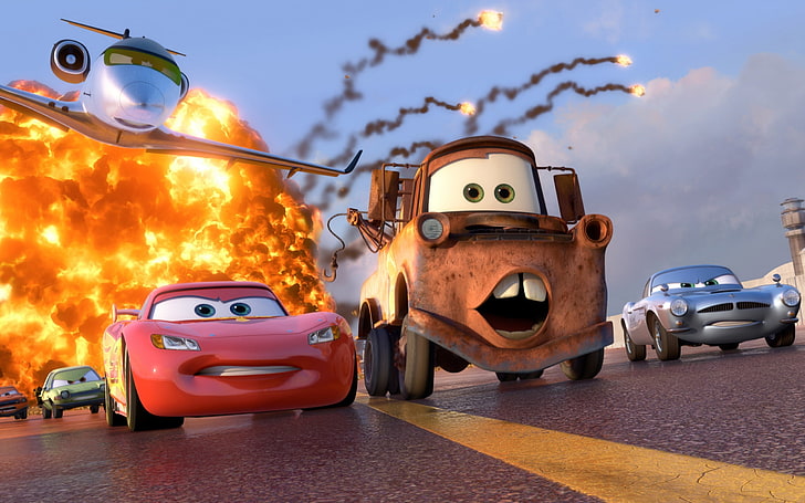 HD wallpaper: Disney Pixar Cars Lightning McQueen and Mater wallpaper,  machine | Wallpaper Flare
