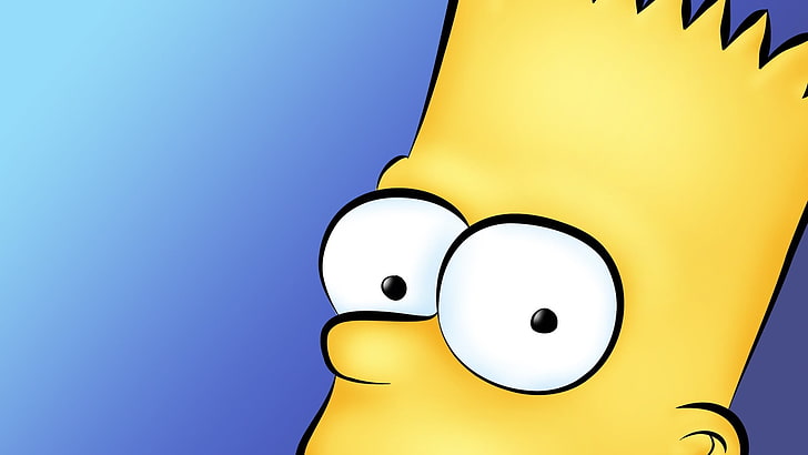 Bart Simpson illustration, The Simpsons, yellow, no people, studio shot, HD wallpaper