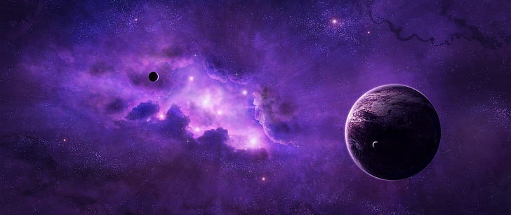 HD wallpaper: purple planet illustration, purple nebular high-saturated  photography | Wallpaper Flare