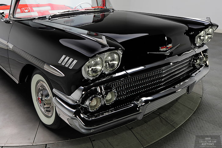1958, 348, cars, chevrolet, classic, convertible, impala, tri power