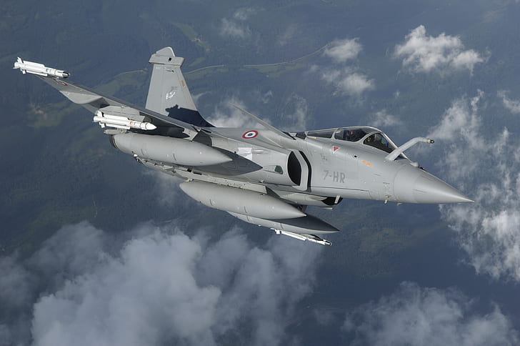Fighter, Rocket, Dassault Rafale, The French air force, PTB