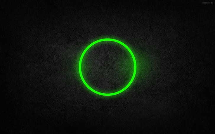 light green circle