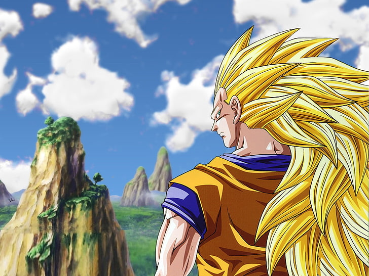 Super Saiyan 3 Son Goku illustration, Dragon Ball, Dragon Ball Z, HD wallpaper