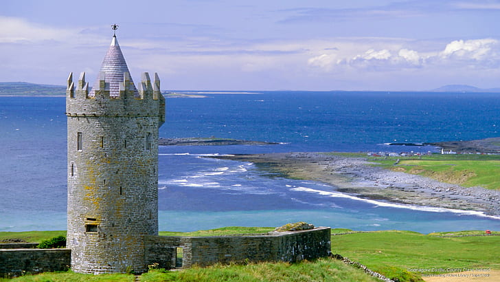 Doonagore Castle, County Clare, Ireland, Architecture, HD wallpaper