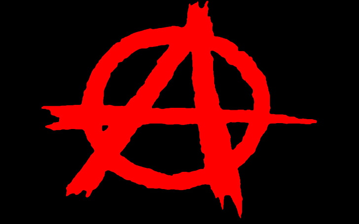 Anarchism, anarchy, dom, Peace, sign, signs, symbol, black background, HD wallpaper