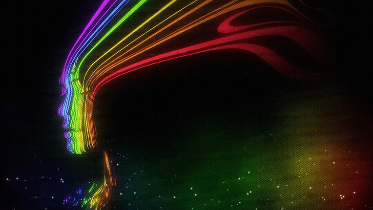 spectrum, texture, multi colored, abstract, illuminated, night, HD wallpaper