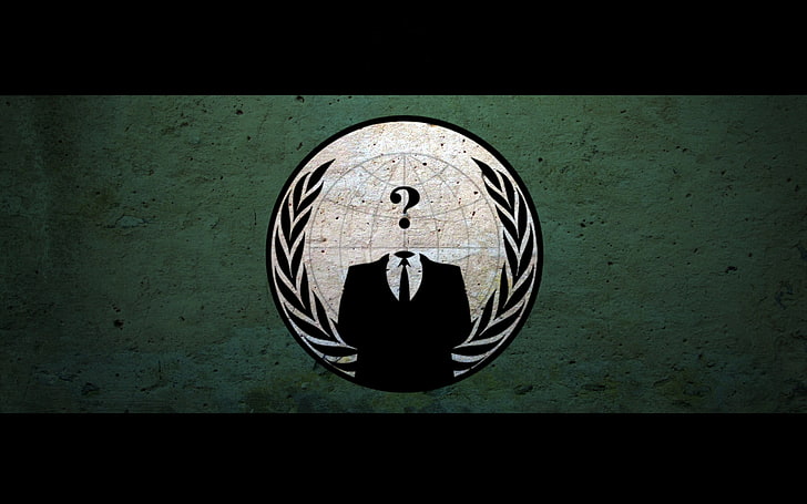 Anonymous mask logo hacker icon design imag Vector Image