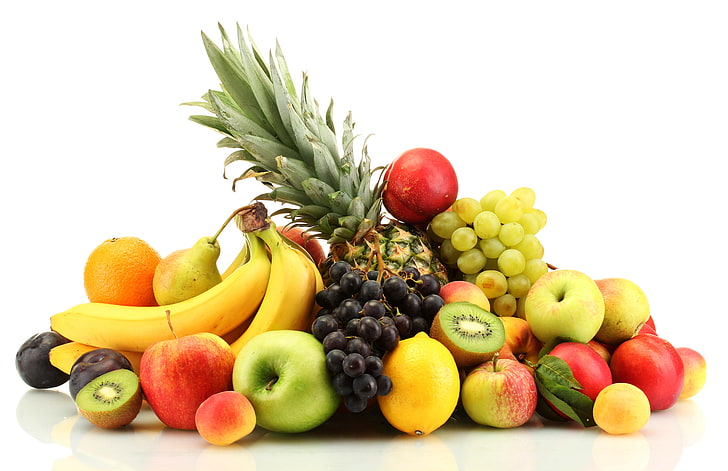 HD wallpaper: assorted fruits lot, berries, apples, oranges, grapes,  bananas | Wallpaper Flare