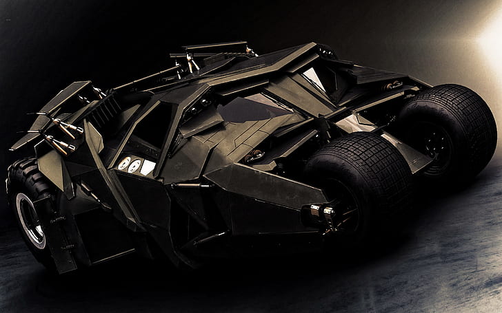 Batman, The Dark Knight, Batmobile Tumbler, Car, Vehicle, HD wallpaper