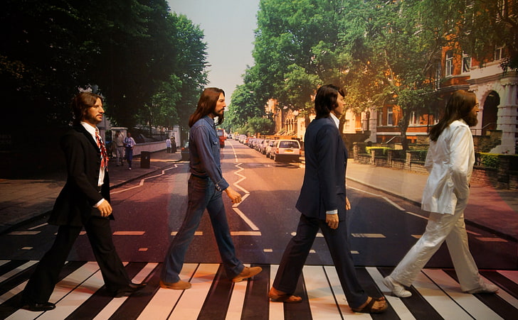 The Beatles - Abbey Road - Madame Tussaud, The Beetles on Abbey Road, HD wallpaper