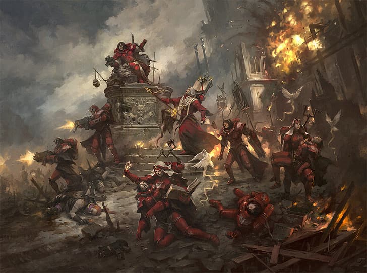 Warhammer 40,000, Games Workshop, Adepta Sororitas, HD wallpaper
