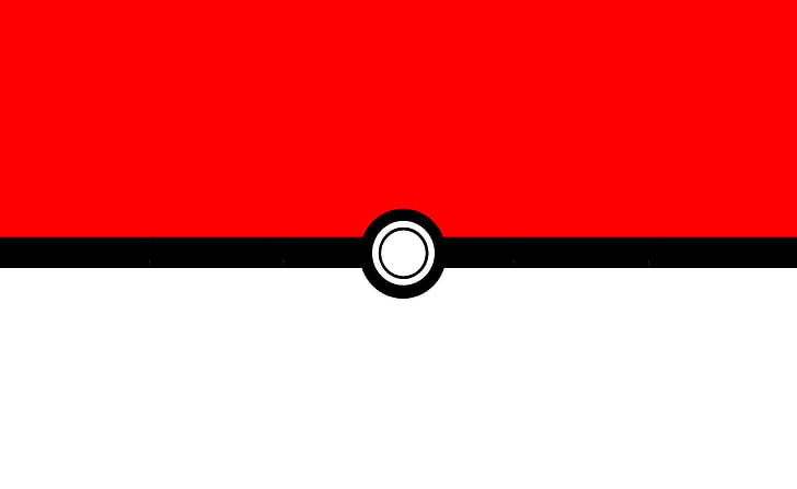 Pokemon Pokeball, Pokemon Go logo, Artistic, Anime, copy space