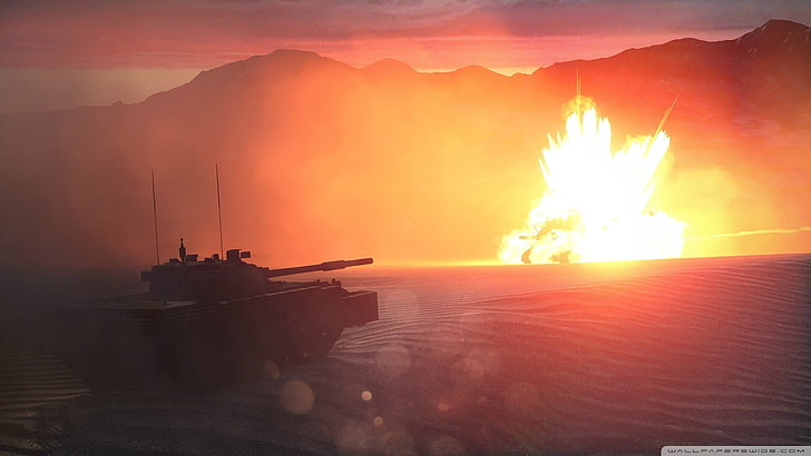 black battle tank screenshot, Battlefield 4, battlefield 4: night operations, HD wallpaper