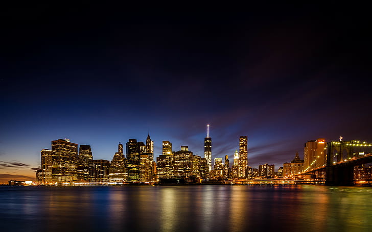 cityscape, New York City, One World Trade Center, HD wallpaper