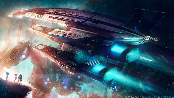 Mass Effect, Normandy SR-2, video games, video game characters, HD wallpaper