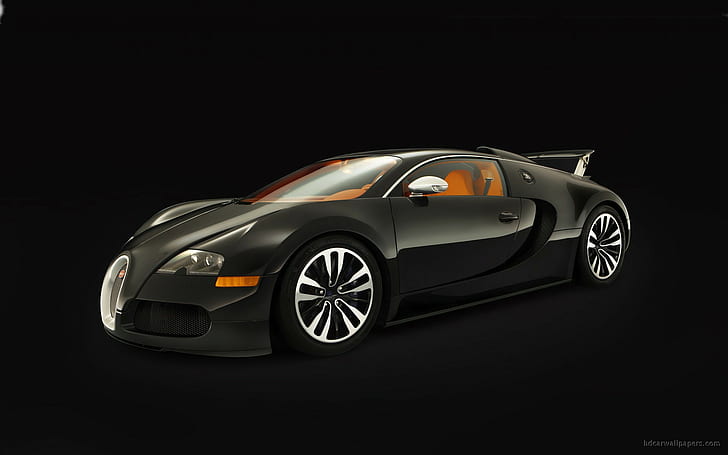 Bugatti, Veyron, Sang, Noir, HD wallpaper