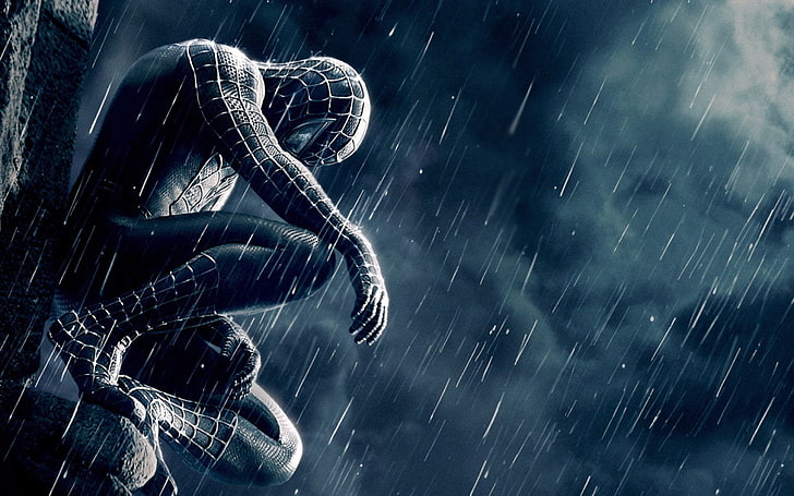 Spider-Man 3 wallpaper, Movie, Rain, no people, close-up, nature, HD wallpaper