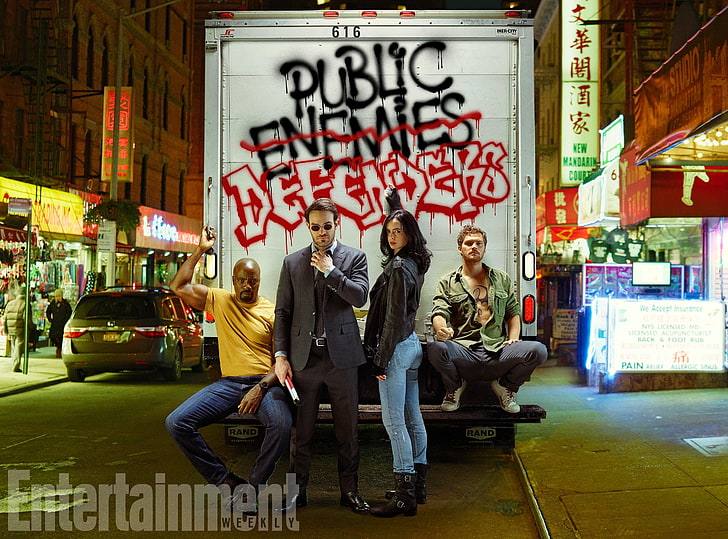 Defenders, Jessica Jones, Matt Murdock, Daredevil, Luke Cage, HD wallpaper