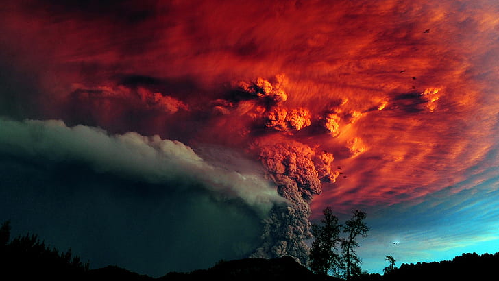 Volcano Eruption Smoke Color 5710 3840×2160