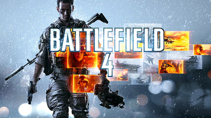 Battlefield 4, Electronic Arts, dice, video games, one person, HD wallpaper
