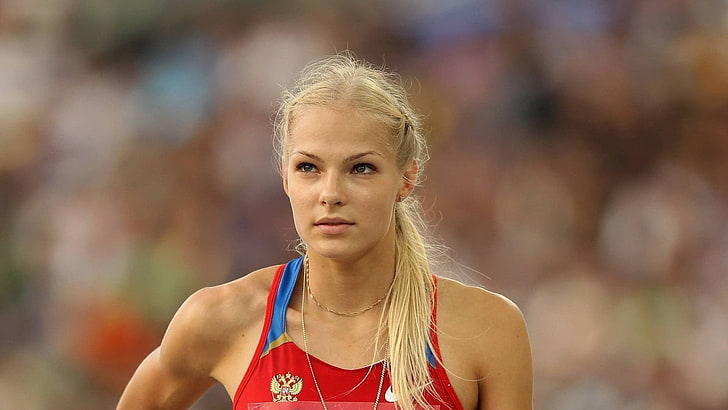 Darya Klishina, women, blonde, athletes, sport, young adult, HD wallpaper