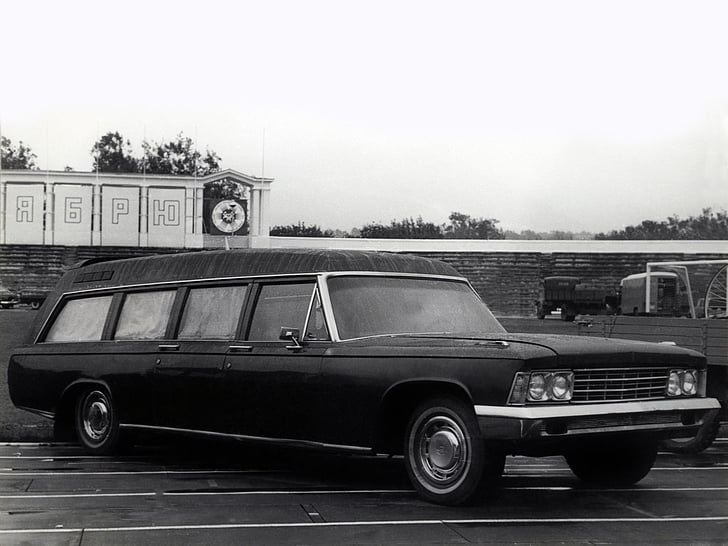 114a, 1975, ambulance, emergency, hearse, stationwagon, zil, HD wallpaper