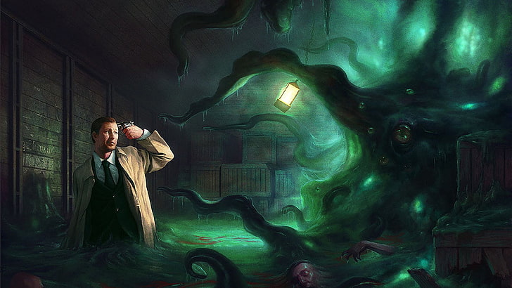 Fantasy, Cthulhu, H.P. Lovecraft, HD wallpaper