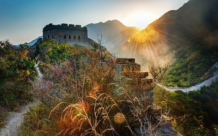 The Great Wall of China Landscape, HD wallpaper