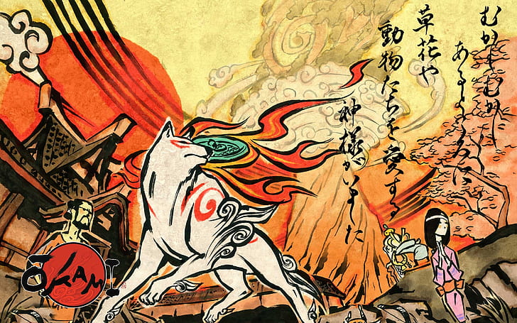 Mythology HD, japanese illustration, artistic, HD wallpaper