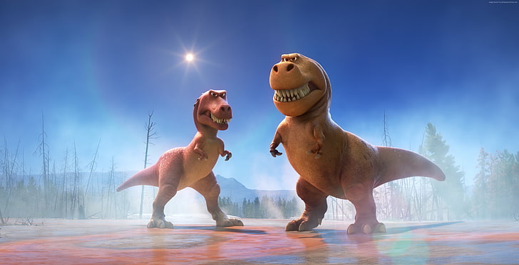 The Good Dinosaur, dinosaurs, Tyrannosaurus, Pixar, HD wallpaper