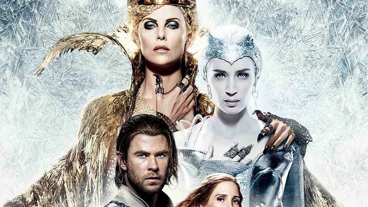 movie poster, The Huntsman Winter's War, Charlize Theron, Emily Blunt