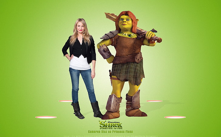 Cameron Diaz as Princess Fiona, Shrek Forever..., Shrek movie cover, HD wallpaper