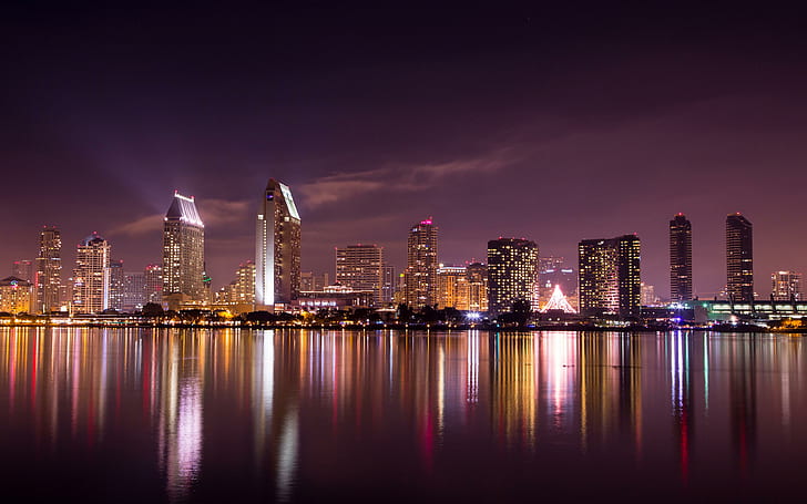 San Diego Skyline, HD wallpaper