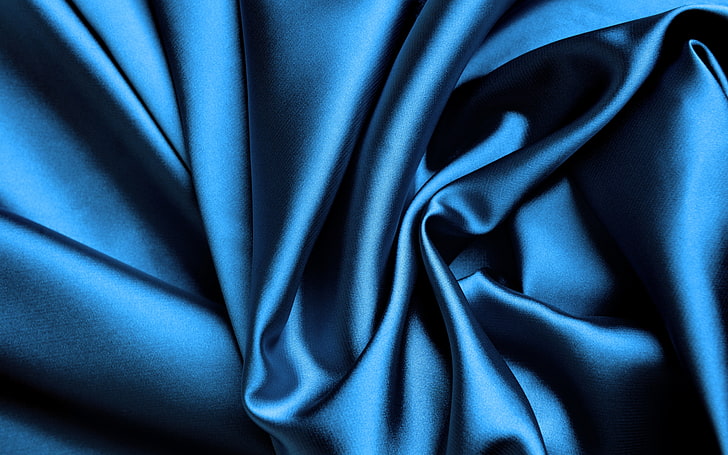 HD wallpaper: blue textile, Shine, silk, fabric, folds, satin, backgrounds  | Wallpaper Flare
