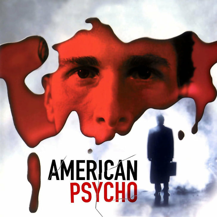 Movie, American Psycho, portrait, text, one person, headshot