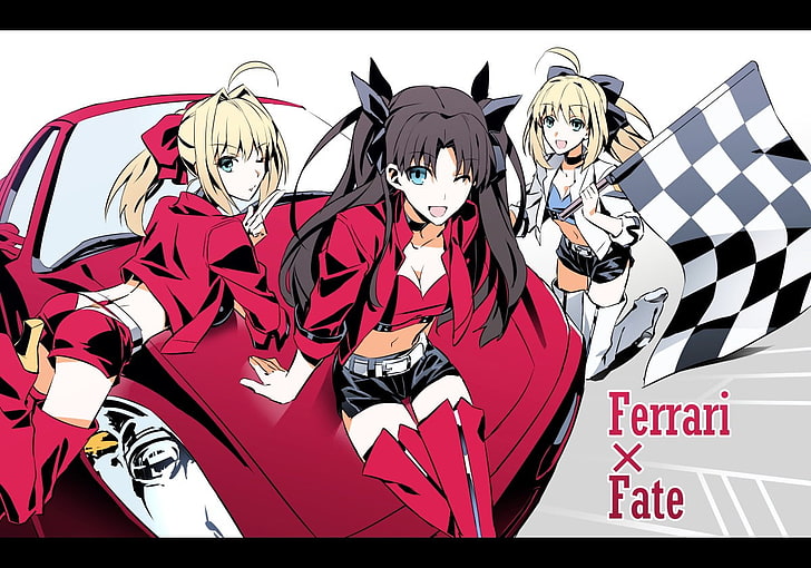 Fate Series, Fate/Stay Night, Fate/Extra, Saber, Tohsaka Rin, HD wallpaper